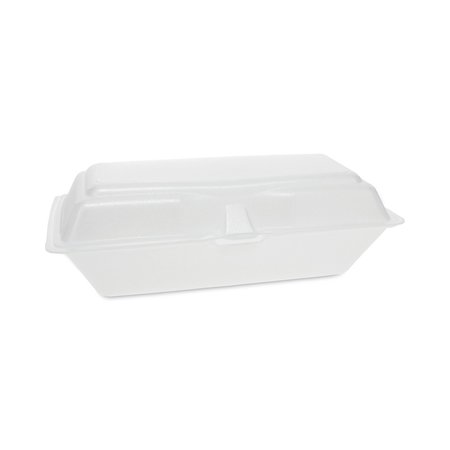 PACTIV Foam Hinged Lid Containers, 1 Tab Lock Hoagie, 1-Comp, Wht, PK560 0TH10099Y000